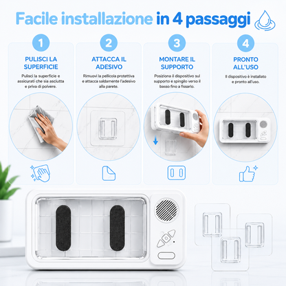 Supporto doccia 360° impermeabile